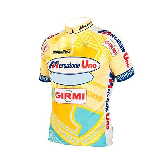 2019 Maillot Mercatone Uno Tirantes Mangas Cortas Amarillo
